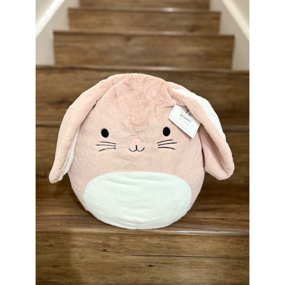 Pottery Barn Kids Other - New Pottery Barn‎ Kids Huggable 13" Squish Plush Bunny Pale Pink White Soft Gift